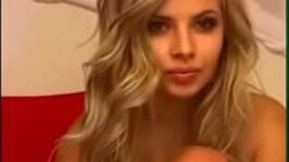 Sexy Blonde Angel Masturbating with dildo porn video
